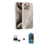 MARSİLYAN™- iPhone 14 Pro Max Kılıf Yadigar Asil Koleksiyonu - Siyah 18D Cam Ekran Koruyucu + Bilvis Titan Kamera Lens - GD