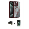 MARSİLYAN™- iPhone 14 Pro Max Kılıf Yadigar Asil Koleksiyonu - Siyah 360 Mat Full Body Arka Koruyucu + Raze Metal Kamera Lens - GD