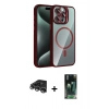MARSİLYAN™- iPhone 14 Pro Max Kılıf Yadigar Asil Koleksiyonu - Siyah 360 Mat Full Body Arka Koruyucu + Raze Metal Kamera Lens - GS