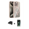 MARSİLYAN™- iPhone 14 Pro Max Kılıf Yadigar Asil Koleksiyonu - Siyah 360 Mat Full Body Arka Koruyucu + Raze Metal Kamera Lens - GS