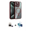 MARSİLYAN™- iPhone 14 Pro Max Kılıf Yadigar Asil Koleksiyonu - Siyah 3D Antistatik Cam Ekran Koruyucu + Bilvis Titan Kamera Lens - GS