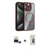 MARSİLYAN™- iPhone 14 Pro Max Kılıf Yadigar Asil Koleksiyonu - Siyah 6D Mat Seramik Hayalet Nano Ekran Koruyucu + Bilvis Titan Kamera Lens - DNMR