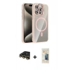MARSİLYAN™- iPhone 14 Pro Max Kılıf Yadigar Asil Koleksiyonu - Siyah 6D Mat Seramik Hayalet Nano Ekran Koruyucu + Raze Metal Kamera Lens - GD