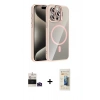 MARSİLYAN™- iPhone 14 Pro Max Kılıf Yadigar Asil Koleksiyonu - Siyah 6D Mat Seramik Hayalet Nano Ekran Koruyucu + Bilvis Titan Kamera Lens - DNMR