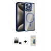 MARSİLYAN™- iPhone 14 Pro Max Kılıf Yadigar Asil Koleksiyonu - Siyah 6D Mat Seramik Hayalet Nano Ekran Koruyucu + Bilvis Titan Kamera Lens - DNMR