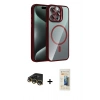 MARSİLYAN™- iPhone 14 Pro Max Kılıf Yadigar Asil Koleksiyonu - Siyah 6D Mat Seramik Hayalet Nano Ekran Koruyucu + Raze Metal Kamera Lens - GD