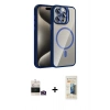 MARSİLYAN™- iPhone 14 Pro Max Kılıf Yadigar Asil Koleksiyonu - Siyah 6D Mat Seramik Hayalet Nano Ekran Koruyucu + Bilvis Titan Kamera Lens - GD
