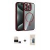 MARSİLYAN™- iPhone 14 Pro Max Kılıf Yadigar Asil Koleksiyonu - Siyah 6D Mat Seramik Hayalet Nano Ekran Koruyucu + Bilvis Titan Kamera Lens - GD