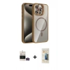 MARSİLYAN™- iPhone 14 Pro Max Kılıf Yadigar Asil Koleksiyonu - Siyah 6D Mat Seramik Hayalet Nano Ekran Koruyucu + Bilvis Titan Kamera Lens - GD