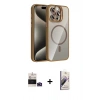 MARSİLYAN™- iPhone 14 Pro Max Kılıf Yadigar Asil Koleksiyonu - Siyah Bilvis 3D Mat Cam Ekran Koruyucu + Bilvis Titan Kamera Lens - DNMR