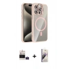 MARSİLYAN™- iPhone 14 Pro Max Kılıf Yadigar Asil Koleksiyonu - Siyah Bilvis 3D Mat Cam Ekran Koruyucu + Bilvis Titan Kamera Lens - DNMR