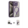 MARSİLYAN™- iPhone 14 Pro Max Kılıf Yadigar Asil Koleksiyonu - Siyah Bilvis 3D Mat Cam Ekran Koruyucu + Bilvis Titan Kamera Lens - GD