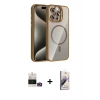 MARSİLYAN™- iPhone 14 Pro Max Kılıf Yadigar Asil Koleksiyonu - Siyah Bilvis 3D Mat Cam Ekran Koruyucu + Bilvis Titan Kamera Lens - GD