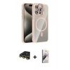 MARSİLYAN™- iPhone 14 Pro Max Kılıf Yadigar Asil Koleksiyonu - Siyah Bilvis 3D Mat Cam Ekran Koruyucu + Raze Metal Kamera Lens - GD