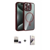 MARSİLYAN™- iPhone 14 Pro Max Kılıf Yadigar Asil Koleksiyonu - Siyah Bilvis 3D Mat Cam Ekran Koruyucu + Bilvis Titan Kamera Lens - GS