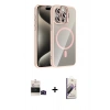 MARSİLYAN™- iPhone 14 Pro Max Kılıf Yadigar Asil Koleksiyonu - Siyah Bilvis 3D Mat Cam Ekran Koruyucu + Bilvis Titan Kamera Lens - SH
