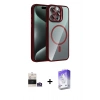 MARSİLYAN™- iPhone 14 Pro Max Kılıf Yadigar Asil Koleksiyonu - Siyah Bilvis 5in1 3D Magic Cam Ekran Koruyucu + Bilvis Titan Kamera Lens - GS