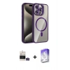 MARSİLYAN™- iPhone 14 Pro Max Kılıf Yadigar Asil Koleksiyonu - Siyah Bilvis 5in1 3D Magic Cam Ekran Koruyucu + Bilvis Titan Kamera Lens - GS