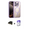 MARSİLYAN™- iPhone 14 Pro Max Kılıf Yadigar Asil Koleksiyonu - Siyah Bilvis 5in1 3D Magic Cam Ekran Koruyucu + Raze Metal Kamera Lens - GD