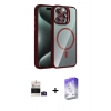 MARSİLYAN™- iPhone 14 Pro Max Kılıf Yadigar Asil Koleksiyonu - Siyah Bilvis 5in1 3D Magic Cam Ekran Koruyucu + Bilvis Titan Kamera Lens - DNMR