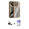 MARSİLYAN™- iPhone 14 Pro Max Kılıf Yadigar Asil Koleksiyonu - Siyah Bilvis 5in1 3D Magic Cam Ekran Koruyucu + Bilvis Titan Kamera Lens - GD
