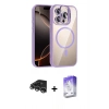 MARSİLYAN™- iPhone 14 Pro Max Kılıf Yadigar Asil Koleksiyonu - Siyah Bilvis 5in1 3D Magic Cam Ekran Koruyucu + Gümüş Raze Metal Kamera Lens