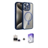 MARSİLYAN™- iPhone 14 Pro Max Kılıf Yadigar Asil Koleksiyonu - Siyah Bilvis 5in1 3D Magic Cam Ekran Koruyucu + Bilvis Titan Kamera Lens - SH