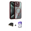 MARSİLYAN™- iPhone 14 Pro Max Kılıf Yadigar Asil Koleksiyonu - Siyah Bilvis 5in1 3D Magic Cam Ekran Koruyucu + Raze Metal Kamera Lens - GD