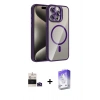 MARSİLYAN™- iPhone 14 Pro Max Kılıf Yadigar Asil Koleksiyonu - Siyah Bilvis 5in1 3D Magic Cam Ekran Koruyucu + Bilvis Titan Kamera Lens - DNMR