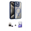 MARSİLYAN™- iPhone 14 Pro Max Kılıf Yadigar Asil Koleksiyonu - Siyah Bilvis 5in1 5D Magic Hayalet Cam Ekran Koruyucu + Bilvis Titan Kamera Lens - DNMR