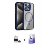 MARSİLYAN™- iPhone 14 Pro Max Kılıf Yadigar Asil Koleksiyonu - Siyah Bilvis 5in1 5D Magic Hayalet Cam Ekran Koruyucu + Bilvis Titan Kamera Lens - GD