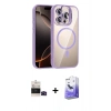 MARSİLYAN™- iPhone 14 Pro Max Kılıf Yadigar Asil Koleksiyonu - Siyah Bilvis 5in1 5D Magic Hayalet Cam Ekran Koruyucu + Bilvis Titan Kamera Lens - SH