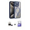 MARSİLYAN™- iPhone 14 Pro Max Kılıf Yadigar Asil Koleksiyonu - Siyah Bilvis 5in1 5D Magic Hayalet Cam Ekran Koruyucu + Bilvis Titan Kamera Lens - SH