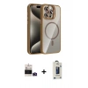 MARSİLYAN™- iPhone 14 Pro Max Kılıf Yadigar Asil Koleksiyonu - Siyah Bilvis Hayalet Cam Ekran Koruyucu + Bilvis Titan Kamera Lens - DNMR