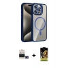 MARSİLYAN™- iPhone 14 Pro Max Kılıf Yadigar Asil Koleksiyonu - Siyah Buffer Cam Ekran Koruyucu + Bilvis Titan Kamera Lens - SH