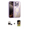 MARSİLYAN™- iPhone 14 Pro Max Kılıf Yadigar Asil Koleksiyonu - Siyah Buffer Cam Ekran Koruyucu + Bilvis Titan Kamera Lens - SH
