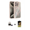 MARSİLYAN™- iPhone 14 Pro Max Kılıf Yadigar Asil Koleksiyonu - Siyah Buffer Cam Ekran Koruyucu + Bilvis Titan Kamera Lens - SH