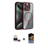 MARSİLYAN™- iPhone 14 Pro Max Kılıf Yadigar Asil Koleksiyonu - Siyah Buffer Hayalet Cam Ekran Koruyucu + Bilvis Titan Kamera Lens - GD