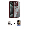 MARSİLYAN™- iPhone 14 Pro Max Kılıf Yadigar Asil Koleksiyonu - Siyah Buffer Hayalet Cam Ekran Koruyucu + Bilvis Titan Kamera Lens - SH