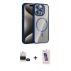 MARSİLYAN™- iPhone 14 Pro Max Kılıf Yadigar Asil Koleksiyonu - Siyah Joko 5D Cam + Siyah Bilvis Titan Kamera Lens