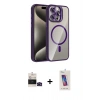 MARSİLYAN™- iPhone 14 Pro Max Kılıf Yadigar Asil Koleksiyonu - Siyah Joko 5D Cam + Siyah Bilvis Titan Kamera Lens