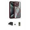 MARSİLYAN™- iPhone 14 Pro Max Kılıf Yadigar Asil Koleksiyonu - Siyah Joko Magic 5D Hayalet Cam + Gümüş Raze Metal Kamera Lens