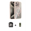 MARSİLYAN™- iPhone 14 Pro Max Kılıf Yadigar Asil Koleksiyonu - Siyah Joko Magic 5D Hayalet Cam + PVD Metal Kamera Lens - TU