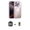MARSİLYAN™- iPhone 14 Pro Max Kılıf Yadigar Asil Koleksiyonu - Siyah Joko Magic 5D Hayalet Cam + PVD Metal Kamera Lens - TU