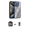 MARSİLYAN™- iPhone 14 Pro Max Kılıf Yadigar Asil Koleksiyonu - Siyah Joko Magic 5D Hayalet Cam + PVD Metal Kamera Lens - TU