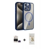 MARSİLYAN™- iPhone 14 Pro Max Kılıf Yadigar Asil Koleksiyonu - Siyah Mat Seramik Nano Ekran Koruyucu + Bilvis Titan Kamera Lens - DNMR