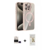 MARSİLYAN™- iPhone 14 Pro Max Kılıf Yadigar Asil Koleksiyonu - Siyah Mat Seramik Nano Ekran Koruyucu + Bilvis Titan Kamera Lens - SH