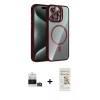 MARSİLYAN™- iPhone 14 Pro Max Kılıf Yadigar Asil Koleksiyonu - Siyah Mat Seramik Nano Ekran Koruyucu + Gold Bilvis Titan Kamera Lens
