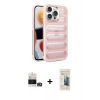 MARSİLYAN™- iPhone 14 Pro Max Kılıf Yadigar Doku Özel Seri - Siyah 6D Mat Seramik Hayalet Nano Ekran Koruyucu + Bilvis Titan Kamera Lens - GD