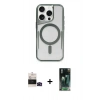 MARSİLYAN™- iPhone 14 Pro Max Kılıf Yadigar Klasik Özel Seri - Şeffaf 360 Full Body Arka Koruyucu + Bilvis Titan Kamera Lens - SH